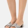 Anna Field LEATHER - Sandalias Planas - Grey, Mujer -Anna Field Moda 38fa64dcad1847bb8b2978caefa37e9c