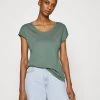 Anna Field Camiseta Básica - Laurel Wreath, Mujer