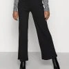 Anna Field RIBBED WIDE LEG TROUSERS - Pantalones - Black, Mujer -Anna Field Moda 3e69c08fdcdb40fd9ee79c12286e9293