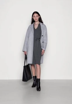 Anna Field POLO MIDI DRESS - Vestido De Punto - Mottled Dark Grey, Mujer -Anna Field Moda 3eb8726fce5a4f6ea338a6c46435496c