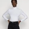 Anna Field BASIC ROLL NECK LONG SLEEVES TOP - Camiseta De Manga Larga - White, Mujer -Anna Field Moda 3f8c7d8a69d545f8bd1ea073c8522efc