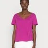 Anna Field Camiseta Básica - Purple, Mujer