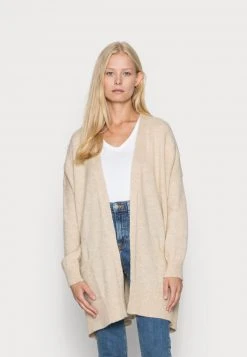 Anna Field OPEN WOOL BLEND CARDIGAN - Chaqueta De Punto - Camel, Mujer