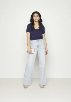 Anna Field Camiseta Básica - Dark Blue, Mujer -Anna Field Moda 455a61b632b24e55a747bbee60eb9538