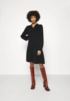 Anna Field Oversized - Vestido Camisero - Black, Mujer -Anna Field Moda 47b6074dafc64204b0ee93be47666ec6