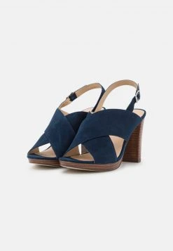 Anna Field LEATHER - Sandalias De Tacón - Dark Blue, Mujer -Anna Field Moda 47ff6c313a214f2a9092f317b4f9840f