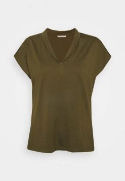 Anna Field Camiseta Básica - Khaki, Mujer -Anna Field Moda 481e4e3fc16040f5b288df27ad7548dc