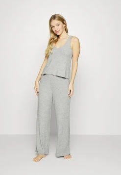 Anna Field RIB 3 PIECE PYJAMA - Pijama - Light Grey, Mujer -Anna Field Moda 4aee0ee9df3640c0bd5ab943a3555b9b