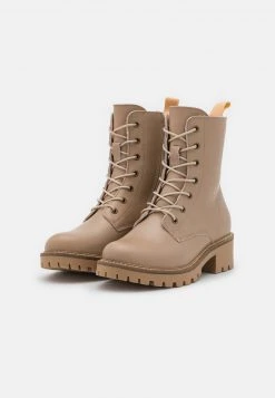 Anna Field LEATHER - Botines Con Cordones - Beige, Mujer -Anna Field Moda 4d3ae54227604b408eedb186f8dae634