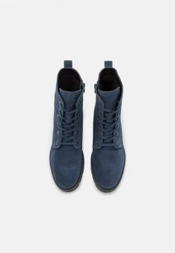 Anna Field LEATHER - Botines Con Cordones - Dark Blue, Mujer -Anna Field Moda 4d474005c4684034b0e55a2cbbdefdf4