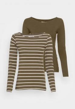 Anna Field 2 PACK - Camiseta De Manga Larga - Khaki, Mujer -Anna Field Moda 4f13d820e9dd491b9a1825656b954db0