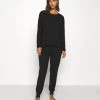 Anna Field MODDAL PJ SET - Pijama - Black, Mujer