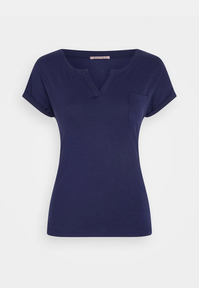 Anna Field Camiseta Básica - Dark Blue, Mujer 7 Anna Field Camiseta Básica - Dark Blue, Mujer - Imagen 5