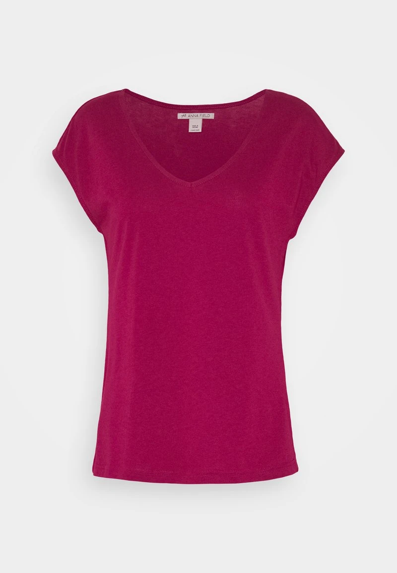 Anna Field Camiseta Básica - Berry, Mujer 7 Anna Field Camiseta Básica - Berry, Mujer - Imagen 5