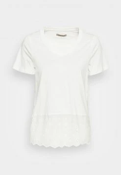 Anna Field Camiseta Básica - Off White, Mujer -Anna Field Moda 54693ee0d2684c08bc976cac8b490693