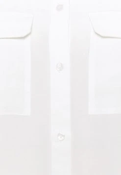 Anna Field Basic Blouse With Front Pockets - Camisa - Offwhite, Mujer -Anna Field Moda 55f17eb1c4e84980a46e9b4729c3e429