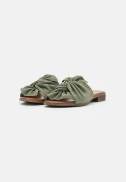 Anna Field LEATHER - Sandalias Planas - Green, Mujer -Anna Field Moda 56ad1609719344e0a72464e021feb888