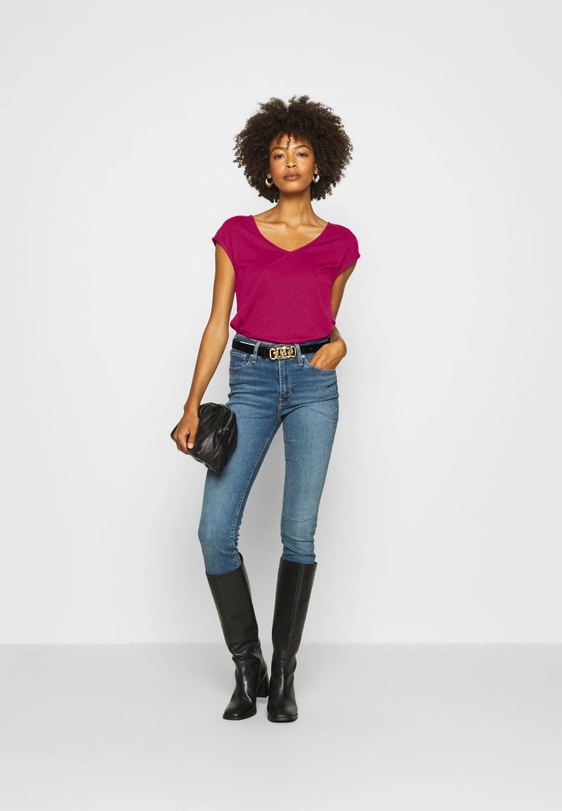 Anna Field Camiseta Básica - Berry, Mujer 4 Anna Field Camiseta Básica - Berry, Mujer - Imagen 2