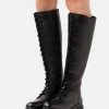 Anna Field LEATHER - Botas Con Cordones - Black, Mujer