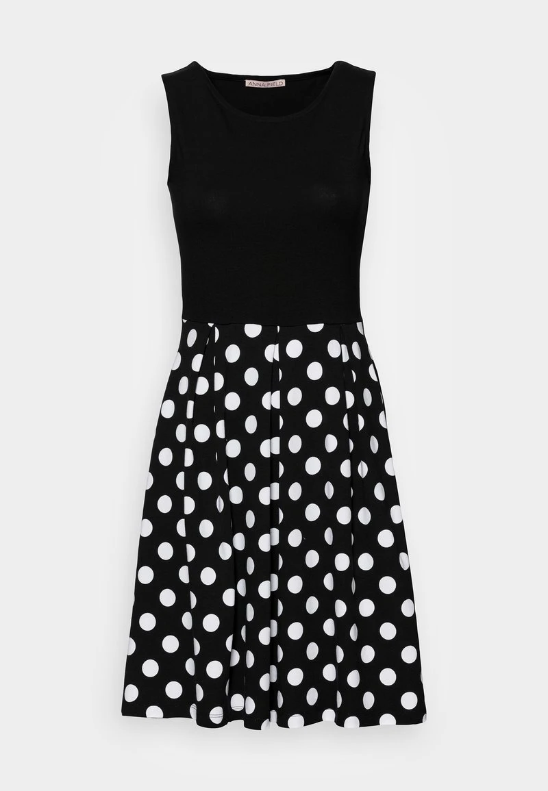 Anna Field Vestido Ligero - Black/white, Mujer 6 Anna Field Vestido Ligero - Black/white, Mujer - Imagen 4