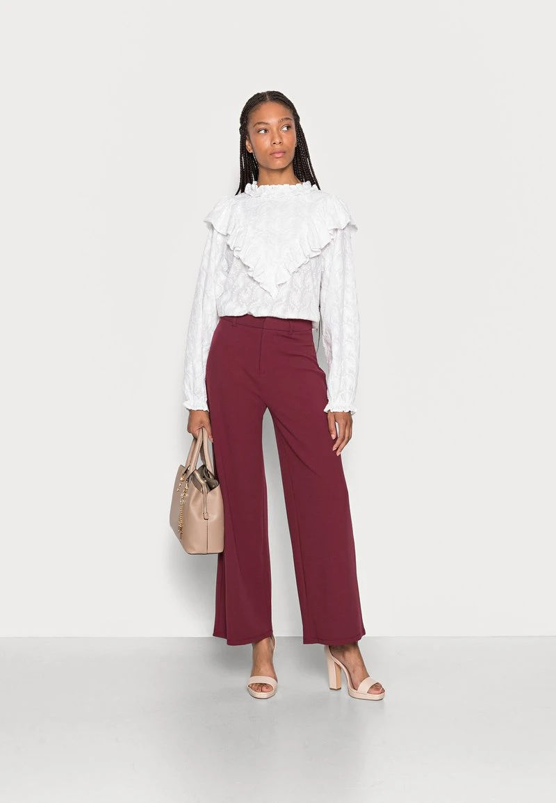 Anna Field Flared Leg Business Trousers - Pantalones - Dark Red, Mujer 4 Anna Field Flared Leg Business Trousers - Pantalones - Dark Red, Mujer - Imagen 2