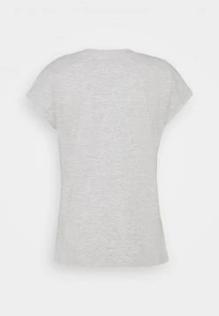 Anna Field Camiseta Básica - Mottled Light Grey, Mujer -Anna Field Moda 5b00083fcf1e474d9e26d6e6a1f2bdc6