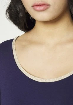 Anna Field Camiseta Básica - Dark Blue, Mujer -Anna Field Moda 5b628952a3f34d85a52f17f87435deb9