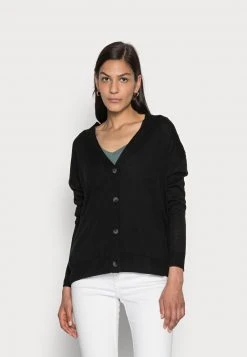 Anna Field SILK BLEND CARDIGAN - Chaqueta De Punto - Black, Mujer