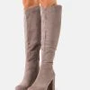 Anna Field Botas De Tacón - Taupe, Mujer