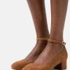 Anna Field LEATHER - Tacones - Cognac, Mujer