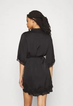 Anna Field ARIANA SATIN KIMONO - Albornoz - Black, Mujer -Anna Field Moda 612142ab654c4085be5aacf42732c224