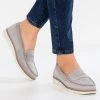 Anna Field COMFORT LEATHER - Mocasines - Grey, Mujer