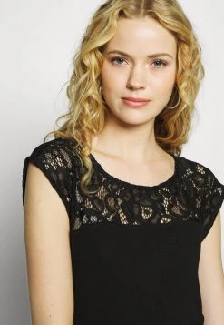 Anna Field Camiseta Básica - Black, Mujer -Anna Field Moda 63ff6489e5724eecacfbf9ec0b79042c