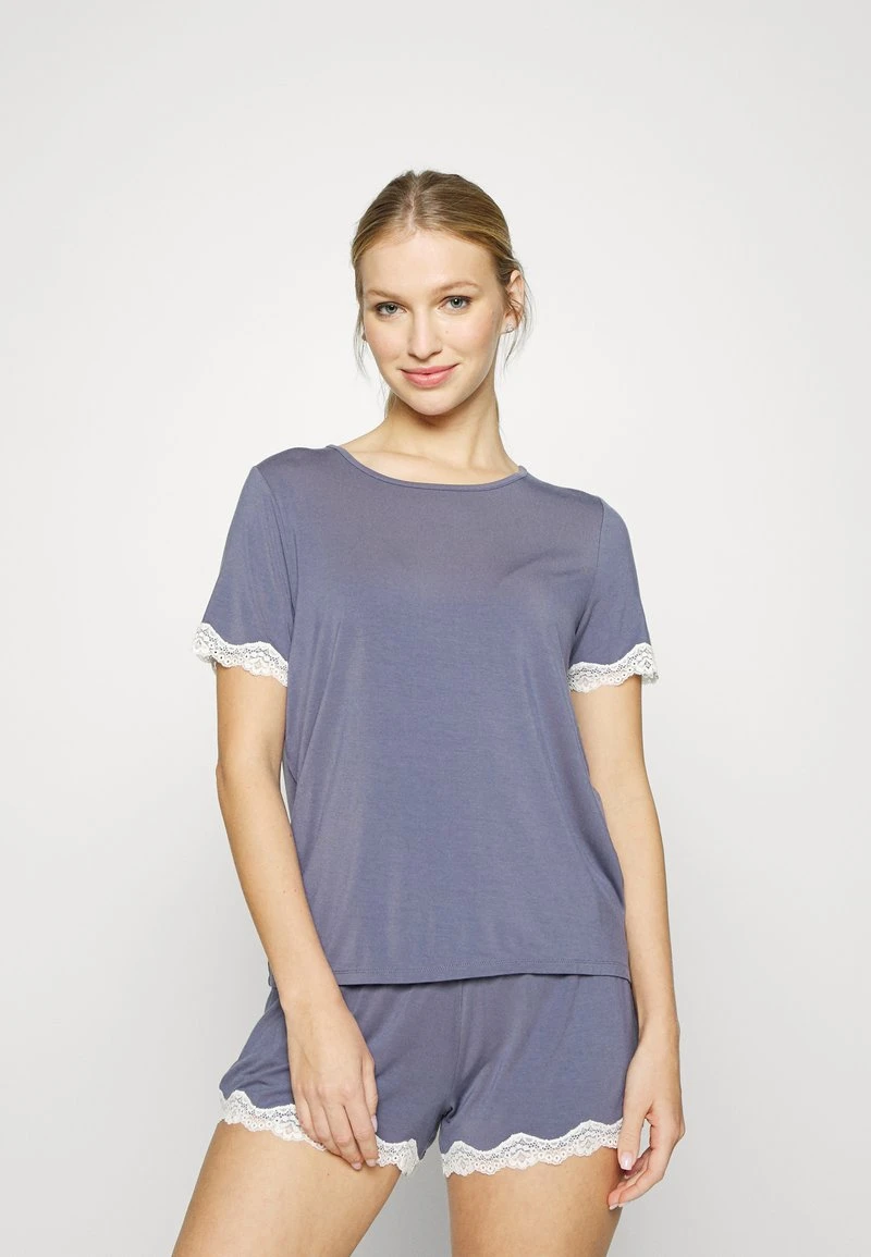 Anna Field LACE TRIM SHORT SET - Pijama - Blue, Mujer 3 Anna Field LACE TRIM SHORT SET - Pijama - Blue, Mujer