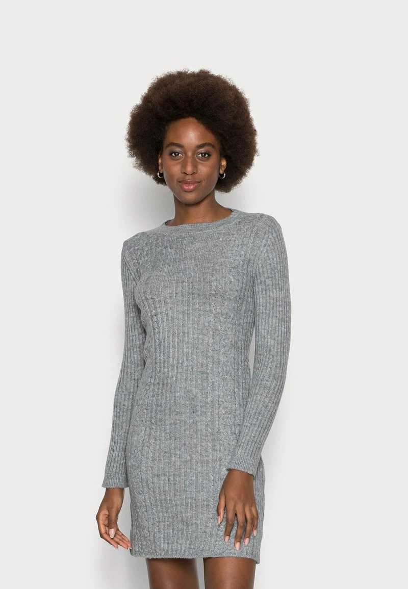 Anna Field Vestido De Punto - Mottled Light Grey, Mujer 3 Anna Field Vestido De Punto - Mottled Light Grey, Mujer