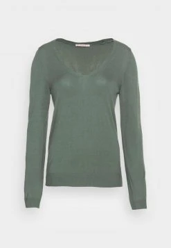 Anna Field OPEN V NECK JUMPER - Jersey De Punto - Green, Mujer -Anna Field Moda 64ed84a756214323a82106722f3be3ec