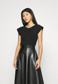 Anna Field Camiseta Básica - Black, Mujer