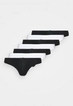 Anna Field GEORGINA 7PP THONG COTTON - Tanga - Black/white, Mujer -Anna Field Moda 6aea1dd502964fdd8c8e2e8eed194e69