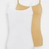 Anna Field 2 PACK - Top - White/tan, Mujer -Anna Field Moda 6b794f52546041dcb93ad988c5bd1a59