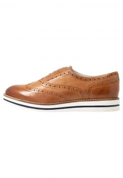 Anna Field LEATHER - Zapatos Con Cordones - Cognac, Mujer -Anna Field Moda 6c23a998747c47b78dd4b6a8a6c8fad2