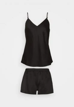 Anna Field SIMPLE SATIN SHORT SET - Pijama - Black, Mujer -Anna Field Moda 6cdc83e9cc234a4f86b638ff56d1ec4d