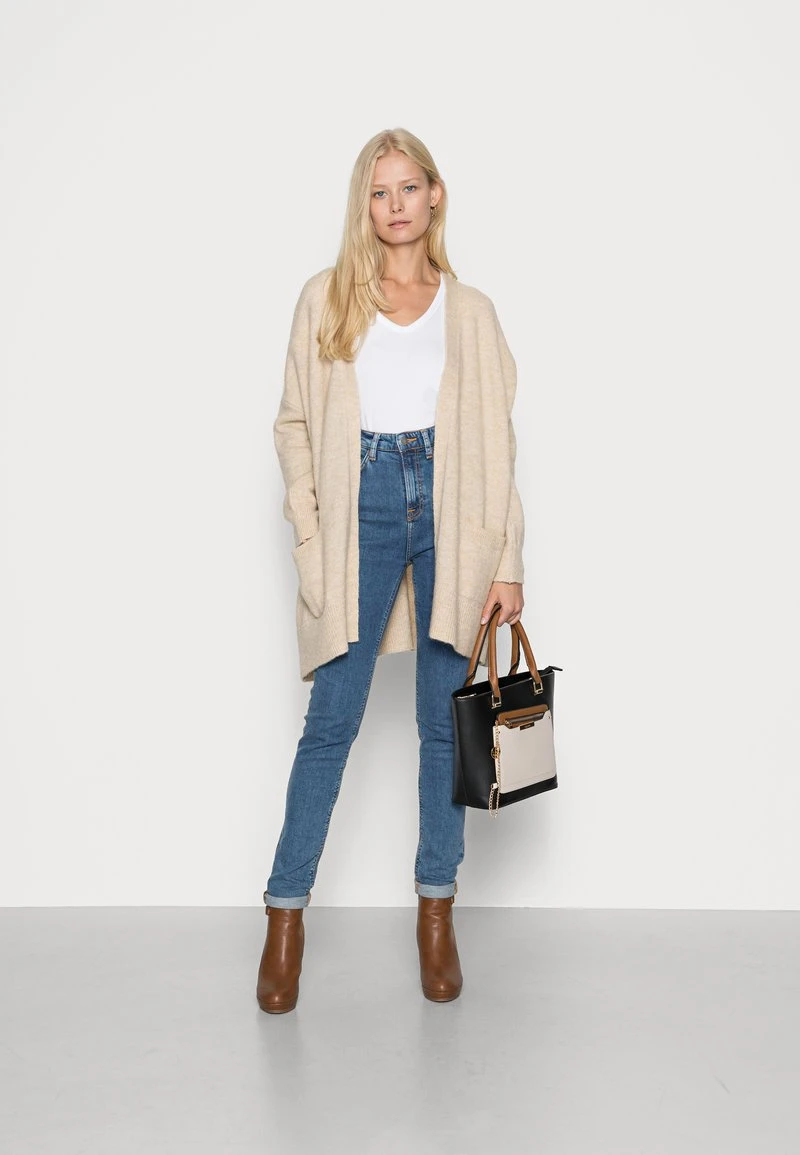 Anna Field OPEN WOOL BLEND CARDIGAN - Chaqueta De Punto - Camel, Mujer 4 Anna Field OPEN WOOL BLEND CARDIGAN - Chaqueta De Punto - Camel, Mujer - Imagen 2