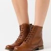 Anna Field LEATHER - Botines Con Cordones - Cognac, Mujer -Anna Field Moda 705f00a4657940899672e4c8414025a4