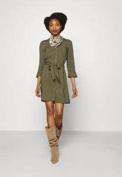 Anna Field Vestido Camisero - Olive, Mujer -Anna Field Moda 70e31ad8f33f442d8a8548b1c849f871