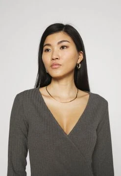 Anna Field Vestido De Punto - Mottled Dark Grey, Mujer -Anna Field Moda 723573997bc94ef6b9b89156e150c74d