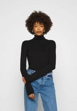 Anna Field BASIC- TURTLE NECK - Jersey De Punto - Black, Mujer