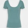 Anna Field Camiseta Básica - Light Blue, Mujer