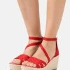 Anna Field Sandalias Con Plataforma - Red, Mujer