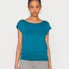 Anna Field Camiseta Básica - Blue, Mujer -Anna Field Moda 79f408ab15d343438553398e3a8f70fd
