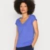 Anna Field Camiseta Básica - Royal Blue, Mujer -Anna Field Moda 7b58d3a21bec41af9d345fce52df972f